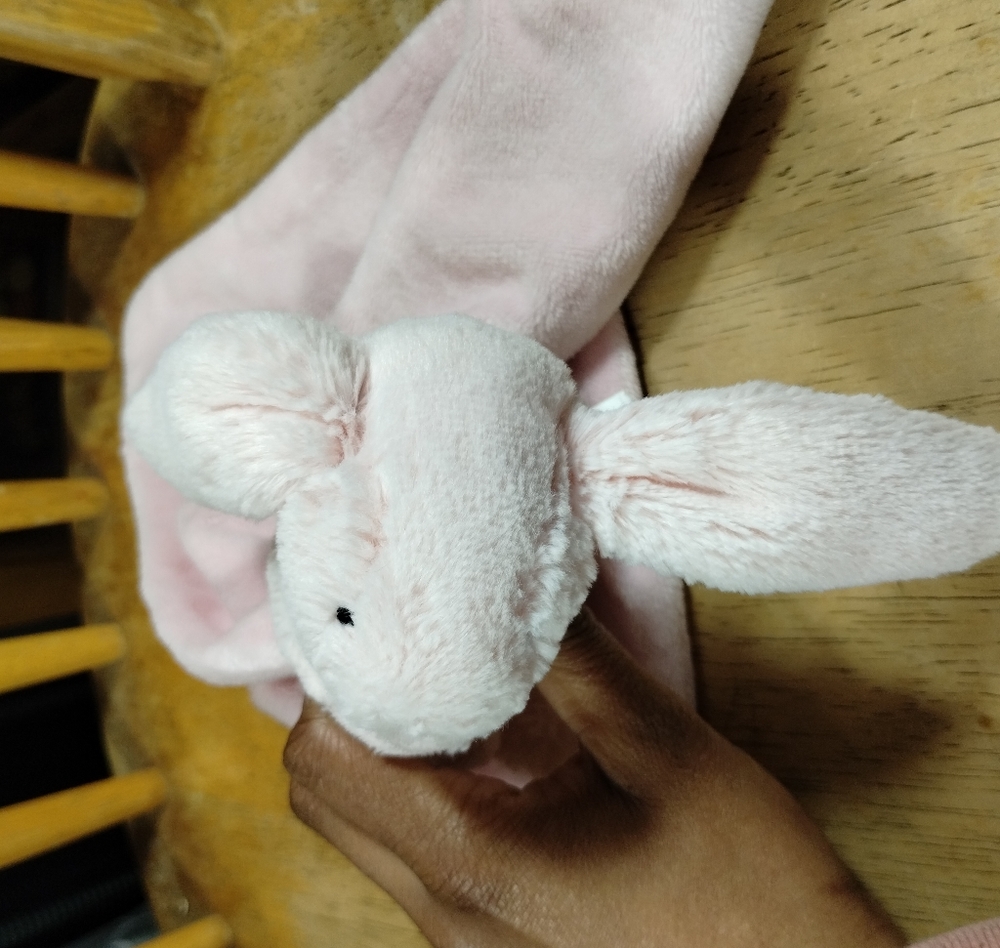 ✓Jellycat Pink Bunny Rabbbit Baby Security Blanket Lovey Lovie fairycore - Picture 9 of 16